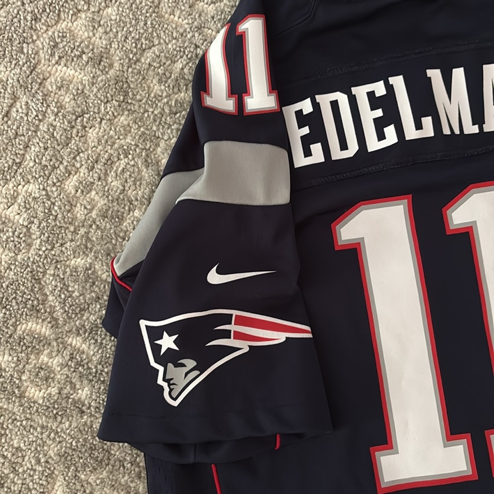 Patriots Julian Edelman Football Jersey Large Youth - Picture 2 of 5